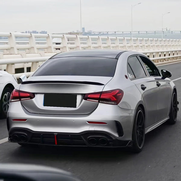 1 Pcs Car ABS Universal 1.2M BlackSpoiler  Accessory Car Spoiler Soft Auto Rear Roof Trunk Spoiler Rear Wing Lip Trim Sticker