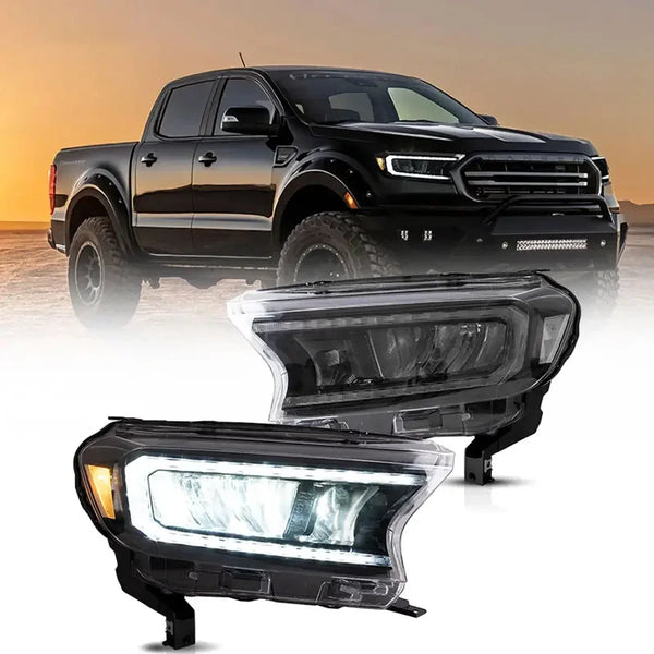 Auto Parts LED Head Lamps Car Headlights Assembly Front Lamp 2015-2018 2019 2020 w/Sequential Turn Signal For Ford Ranger T6 T7