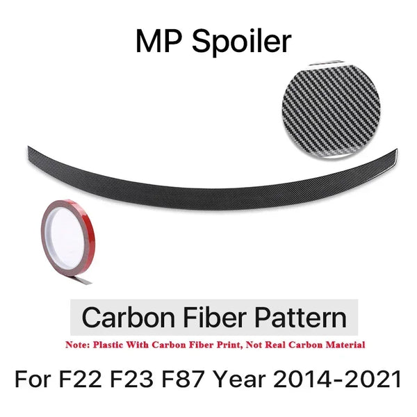 MP M4 PSM Style Rear Bumper Spoiler Lip for BMW 2 Series F22 F23 F87 2014-2021 Roof Trunk Wing Tail Top Wing Rear Wing