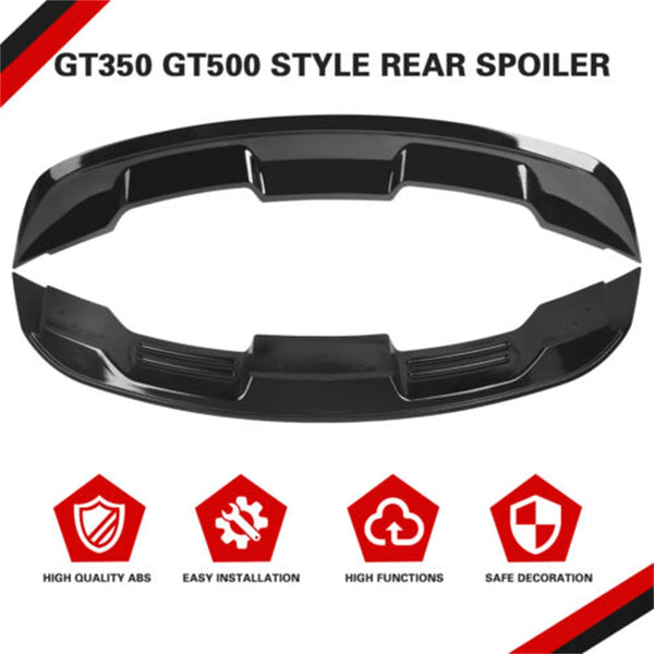 Rear Spoiler For Ford Mustang 2015-2023 Accessories Coupe Glossy Black/Carbon GT Style Trunk Wing ABS Car Exterior Parts HOT