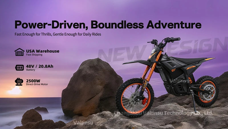 VALTINSU EM-5 Verified Manufacturer 48V 2500 W Motorcycle Performance Pit Bike Off Road Electric Dirt Bike