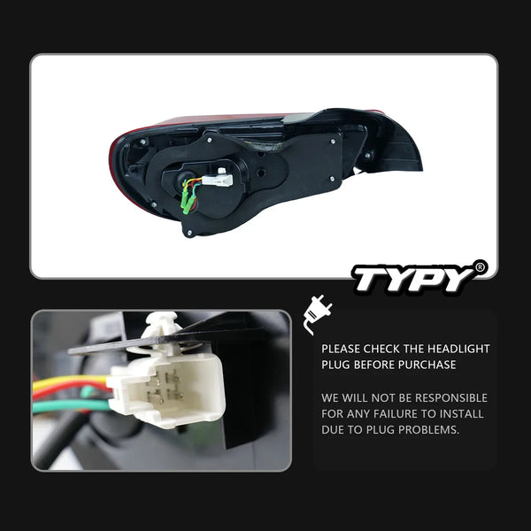 TYPY Car Light For Toyota 86 / Subaru BRZ 2013-2020 Scion FR-S 2013-2016 DRL Sequential Turn Signal Taillight Auto Accessories