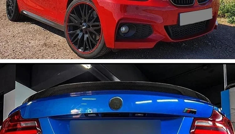 MP M4 PSM Style Rear Bumper Spoiler Lip for BMW 2 Series F22 F23 F87 2014-2021 Roof Trunk Wing Tail Top Wing Rear Wing