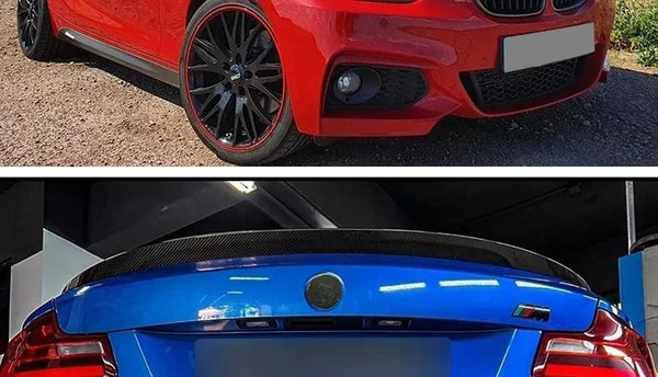 MP M4 PSM Style Rear Bumper Spoiler Lip for BMW 2 Series F22 F23 F87 2014-2021 Roof Trunk Wing Tail Top Wing Rear Wing