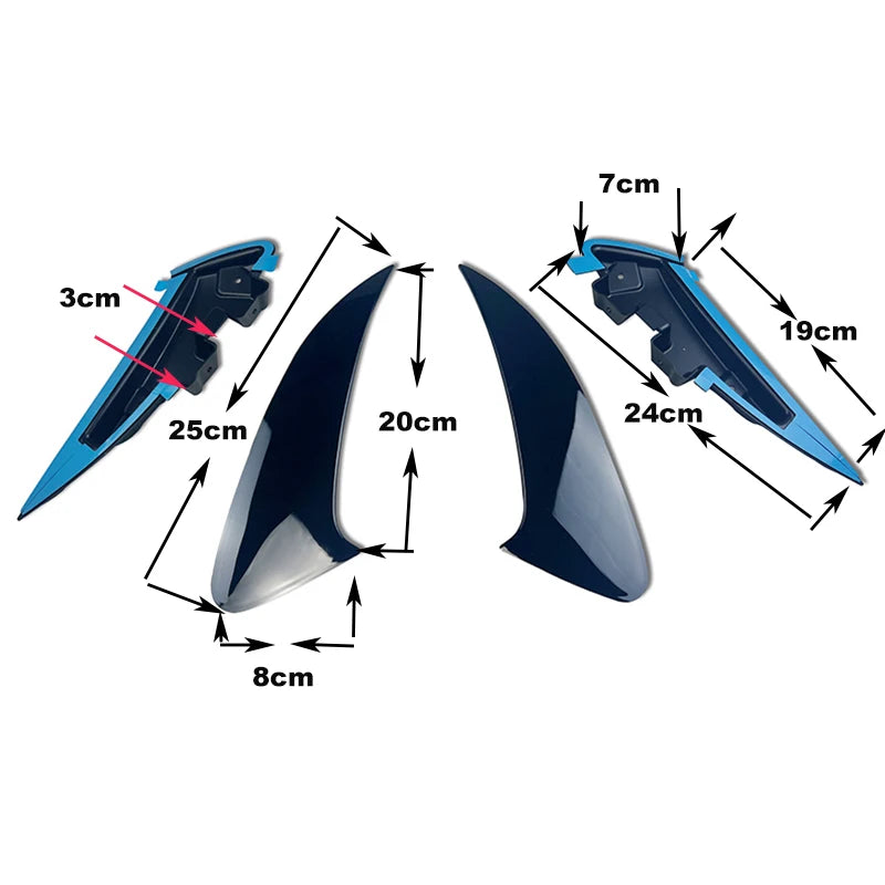 C118 Rear bumper spoiler for mercedes CLA class W118 2019-2020 CLA250 CLA180 CLA200 ABS Trim 2 Pcs CLA45 Style