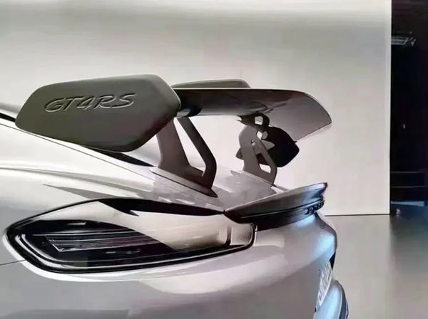 For Porsche 718  982 Cayman Boxste Carbon Fiber Tail fins Rear Trunk Spoiler Guide Wing Rear Wing GT4 RS Style upgraded body kit