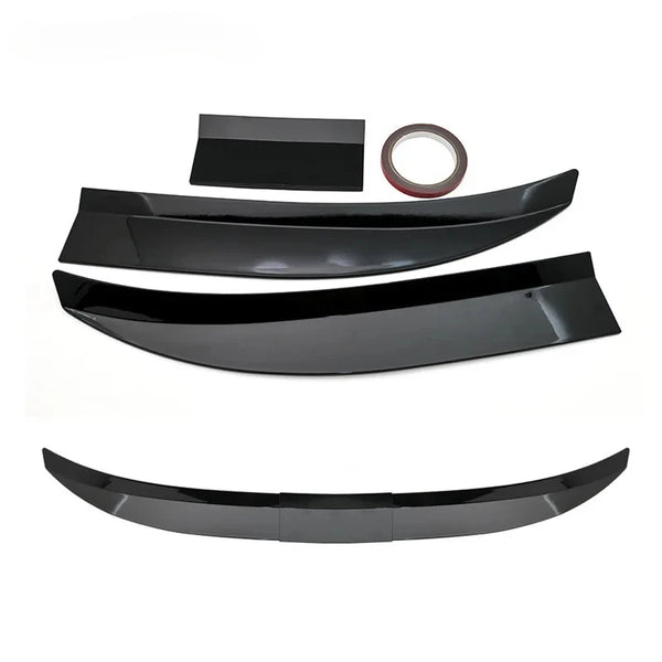 3Pcs Universal Black Trunk Tail Rear Wing Spoiler 115-125Cm For BMW For Tesla For Audi Toyota Honda KIA Hyundai Car Accessories