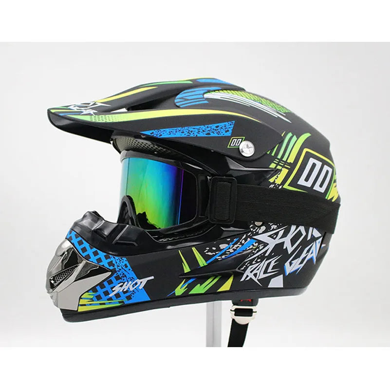 Lionstar Unisex Motorcycle Motocross Helmet with FREE Gifts