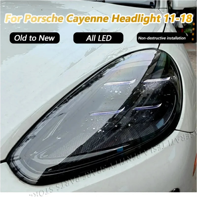 For Porsche Cayenne Headlights 958.1 958.2 2011-2018 Upgrade to 2024 Front Head Lights Car Lamp Accessory