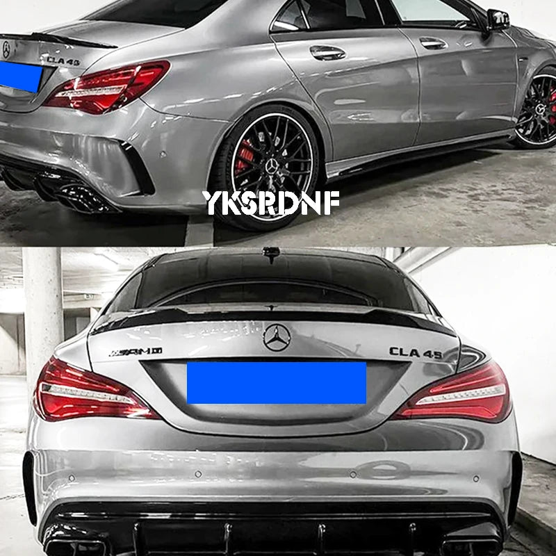 CLA Class Carbon Fiber Rear Spoiler Trunk Wings For Mercedes Benz CLA45 W117 C117 CLA 200 250 260 Sedan 2013-2018