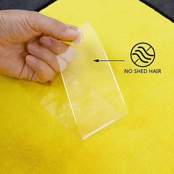 6/2pcs Microfiber Cleaning Towels Thickened Extra Soft High Water Absorption Plush Drying Car Washing Clothes Car Accessories