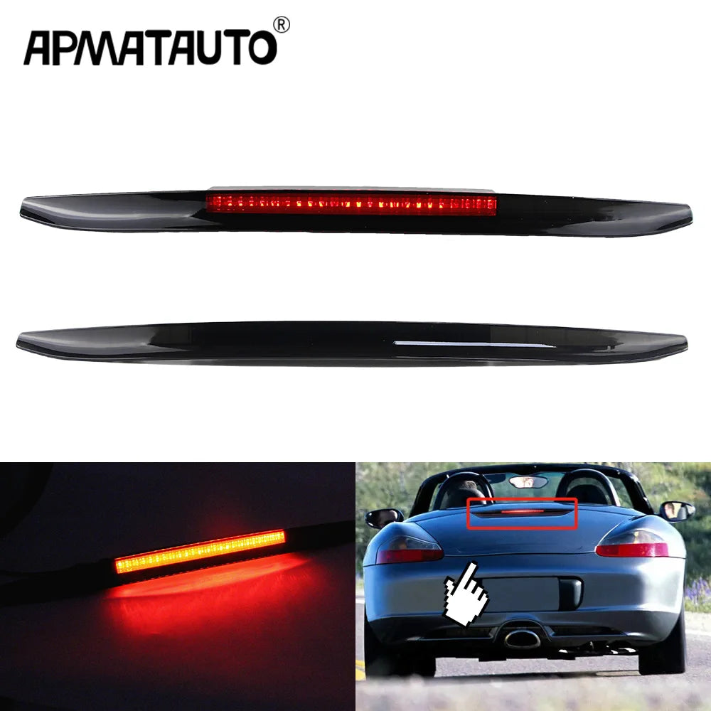 For 1996-2004  Boxster 986 Smoked RED LED Third Brake Light High Mount Stop Lamp OEM:98663105000