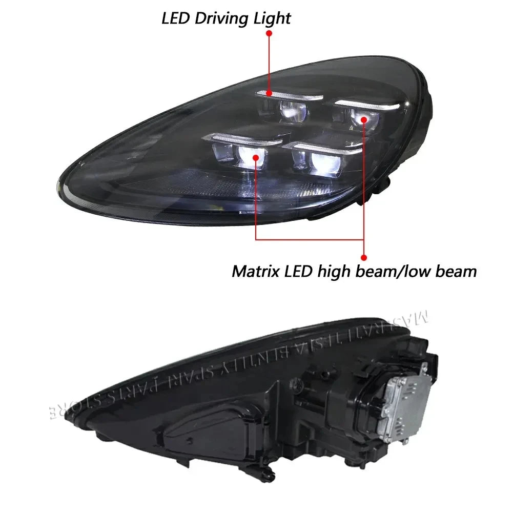 For Porsche Cayenne Headlights 958.1 958.2 2011-2018 Upgrade to 2024 Front Head Lights Car Lamp Accessory