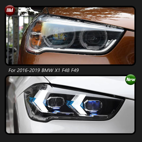 TYPY Car For BMW X1 F48 F49 LED Headlight 2016-2019 Upgrade Modified New DRL Dynamic Turn Signal LED Headlight Auto Accessories