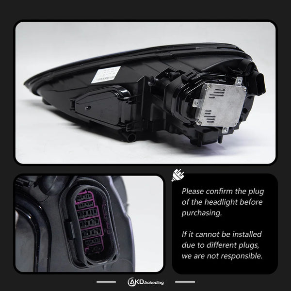 AKD Car Lamps for Porsche Cayenne 2011-2018 Led Auto Headlight Assembly Upgrade 2019 High Configure Design Matrix Accessories
