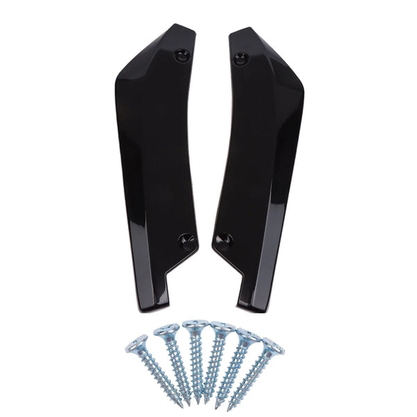 1 Pair Carbon Fiber Winglets Side Skirt Extension Car Front Rear Bumper Strip Lip Spoiler Diffuser Splitter Scratch Protector