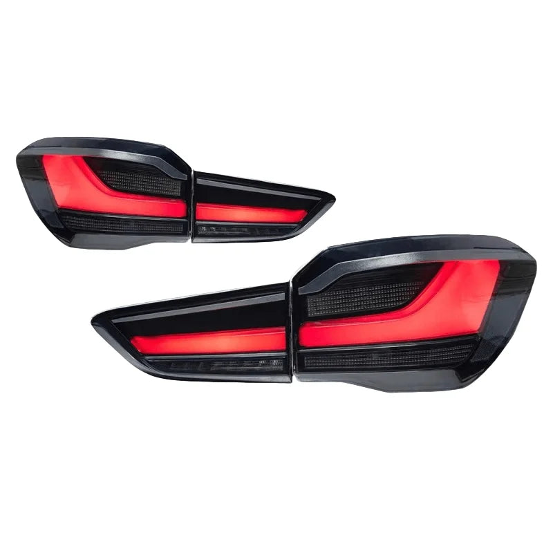 Taillight assembly F48 modified with LED brake lights, old and new models, new lights, and steering specifically designed for BM