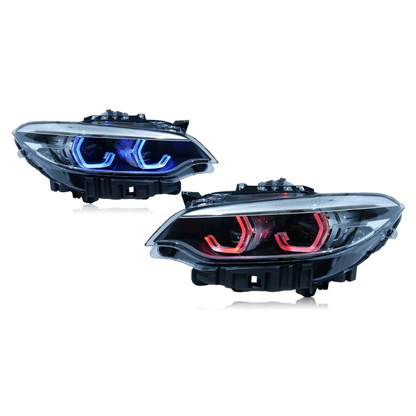 TYPY New LED Head Lamp Upgrade Modified For BMW 2 Series F22 RGB Headlight 2014-2019 Dynamic Signal Head Lamp Auto Accessories