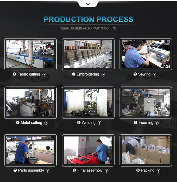 JIABEIR 1041 Universal Slider Quick Release Black Leather Bucket Racing Seats