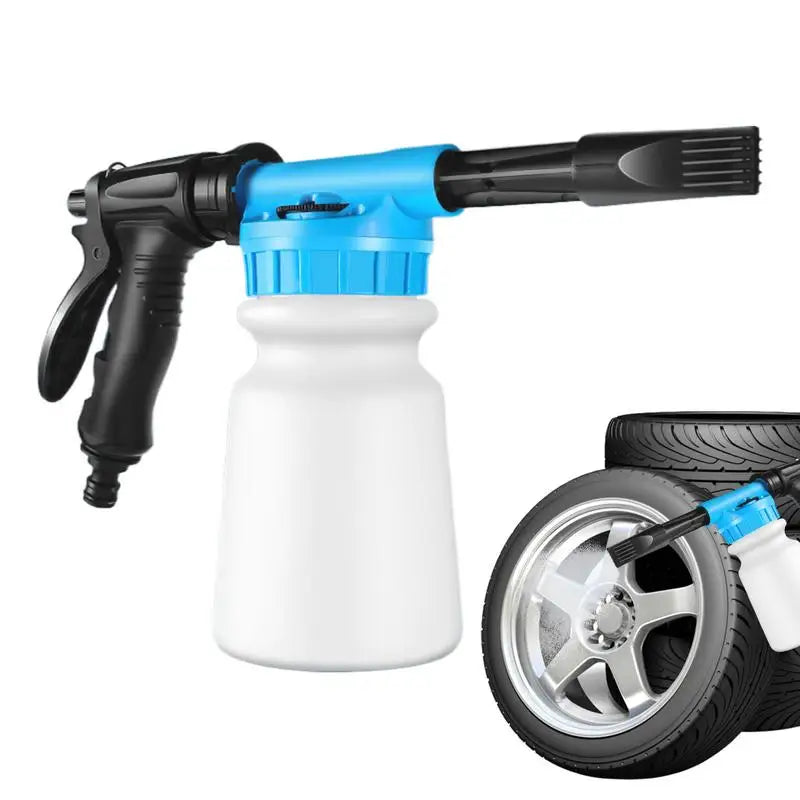 Foam Cannon for Garden Hose – 1L Handheld Pressurized Soap Foam Sprayer