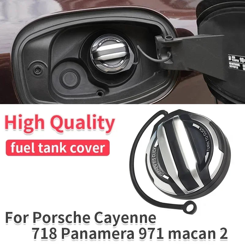 For Porsche Fuel Tank Cap Macan Cayenne Panamera 911/718 Aluminum Alloy Fuel Tank Cap Filler