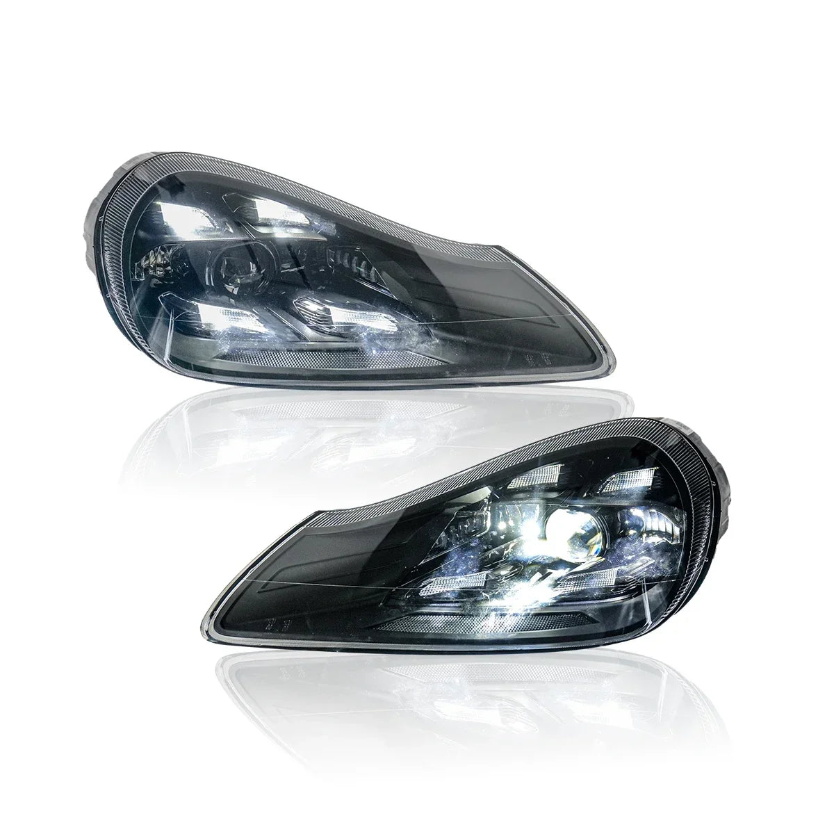 TYPY Car For Porsche Cayenne 957 Headlight 2007-2010 Upgraded Styling New LED Headlight Dynamic Turn Signal Lamp Car Accessories