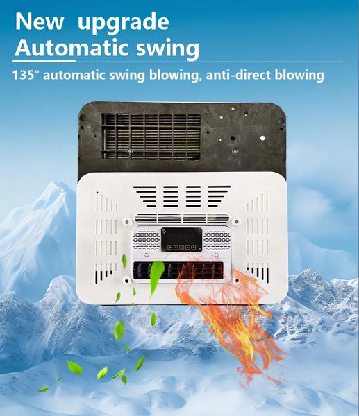 Electric Truck Air Conditioning Systems Parking Air Conditioner 12 Volt 24v Split Parking Cooler For Camper Van Cabin