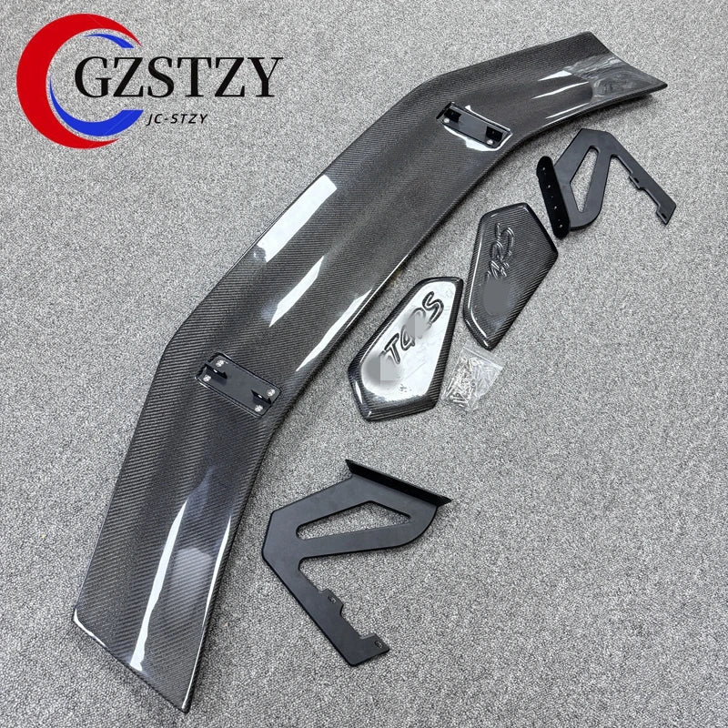Carbon Fiber Rear Spoiler Tail Wings For Porsche Cayman 718 987 997 981 Boxster GT4 2010-2021 Car External Decoration GT4 Style