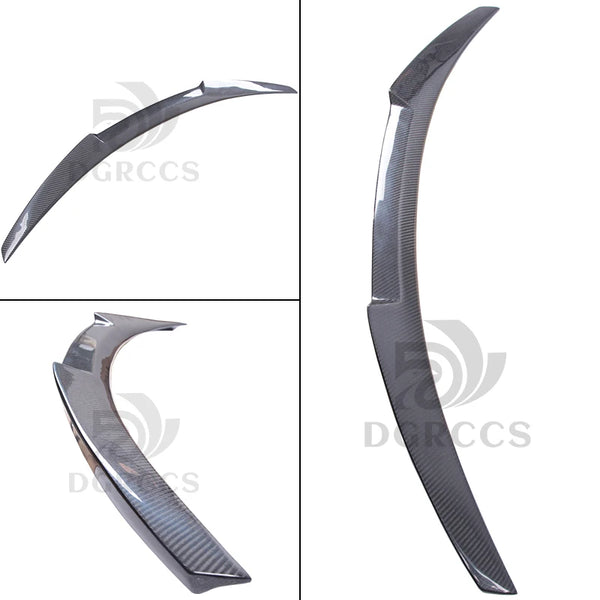 For BMW 3 Series G20 G28&M3 G80 M4 Style Carbon fiber Rear Spoiler Trunk wing 2018-2025 Carbon fiber Glossy black