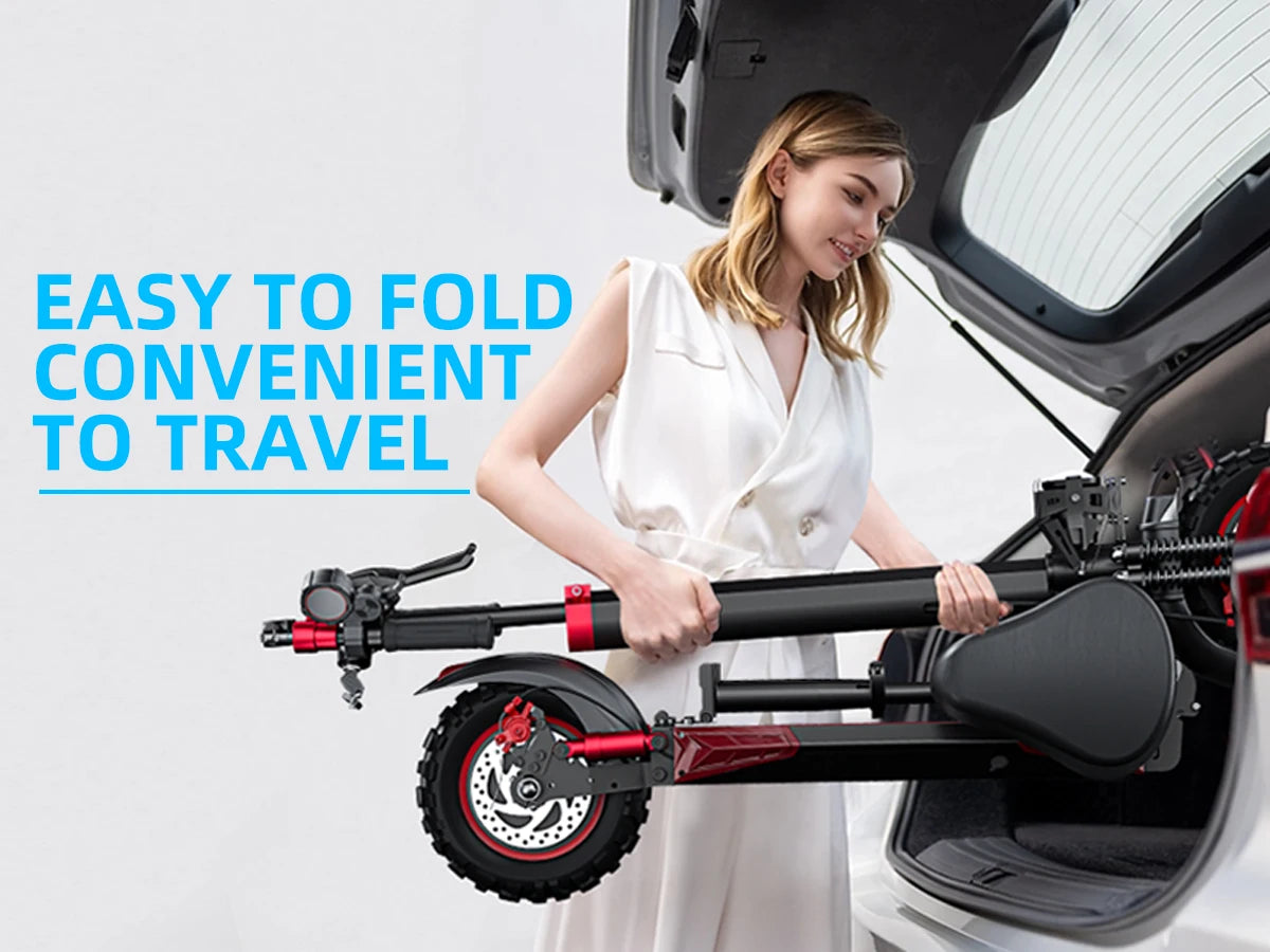 1200W Electric Scooter with Seat for Adult, Max Speed 34mph, 35miles Range, 11'' Off-road Tires, Fast E-scooter for Commuting