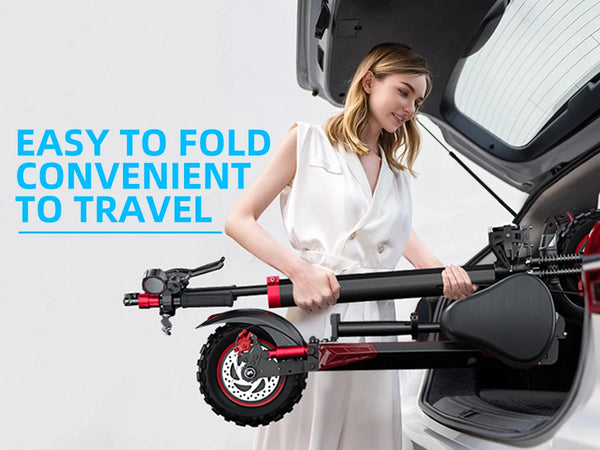 1200W Electric Scooter with Seat for Adult, Max Speed 34mph, 35miles Range, 11'' Off-road Tires, Fast E-scooter for Commuting