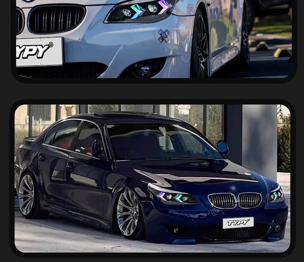 TYPY Car For BMW 3 Series E60 RGB Headlight 2004-2010 Upgrade Modified to New Dynamic Turn Signal LED Headlight Auto Accessories