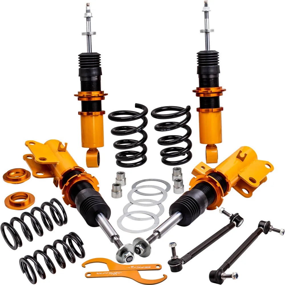 Coilover for Chevrolet Camaro 2010-2015, 24 Level Adjustable Damper Coilovers Suspension Kit Strut, Coil Spring Shock Absorber