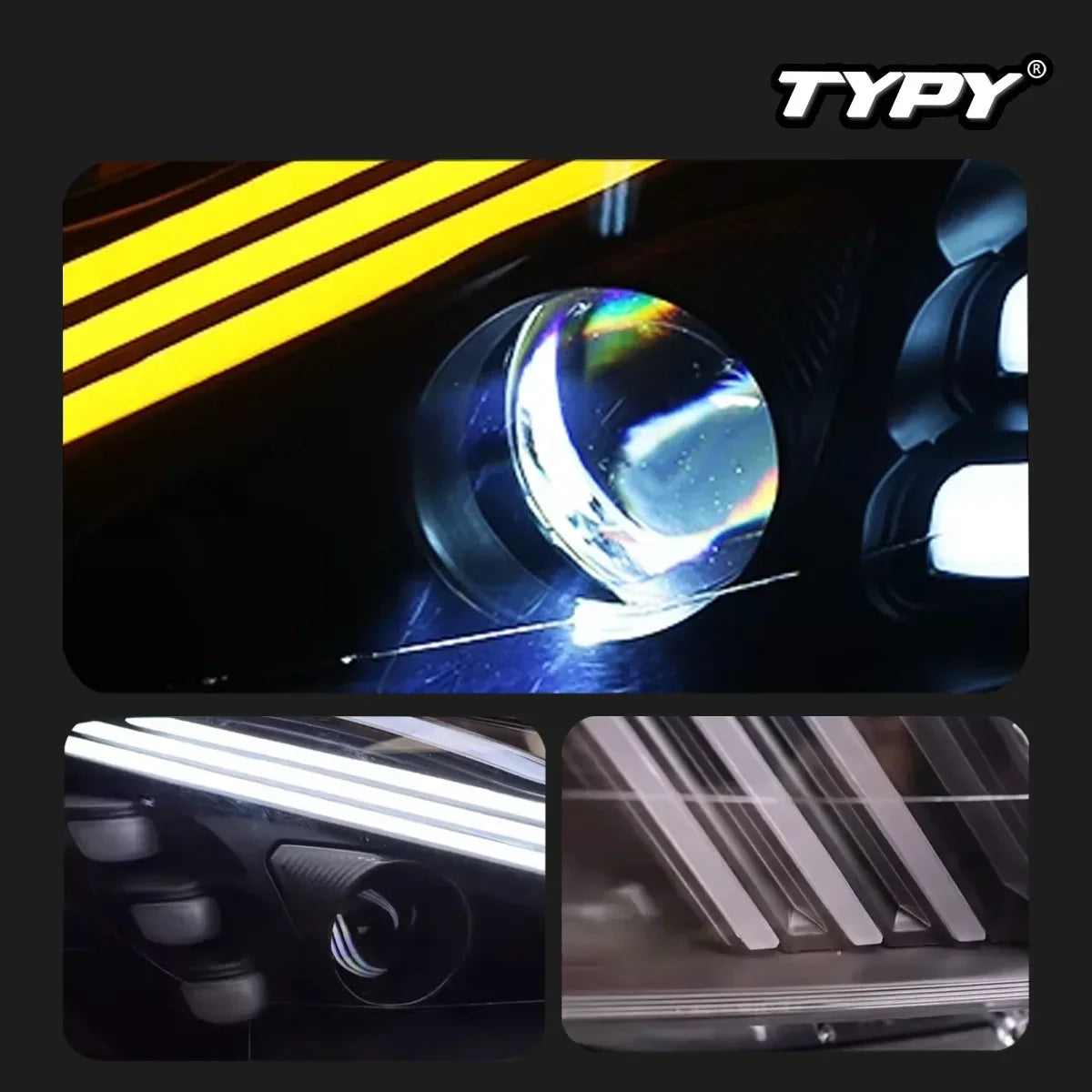 TYPY New LED Head Lamp Upgrade Modified For Benz C-Class W204 Headlight 2011-2014 Dynamic Signal Head Lamp Auto Accessories