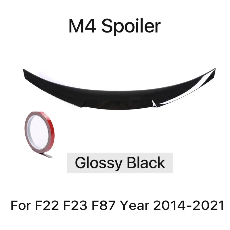 MP M4 PSM Style Rear Bumper Spoiler Lip for BMW 2 Series F22 F23 F87 2014-2021 Roof Trunk Wing Tail Top Wing Rear Wing