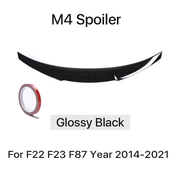 MP M4 PSM Style Rear Bumper Spoiler Lip for BMW 2 Series F22 F23 F87 2014-2021 Roof Trunk Wing Tail Top Wing Rear Wing
