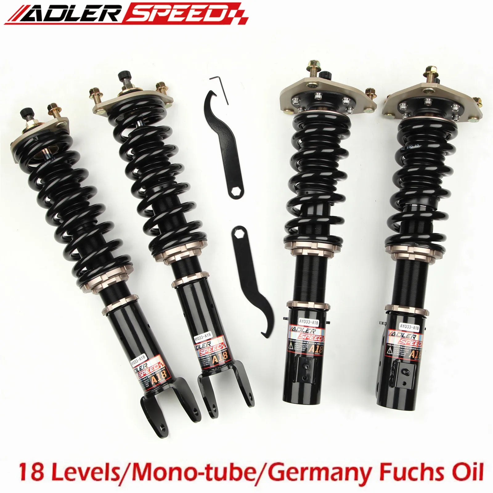 ADLERSPEED For 03-06 Mitsubishi Lancer EVO 7 8 9 Coilovers 18 Way Adj. Height Suspension