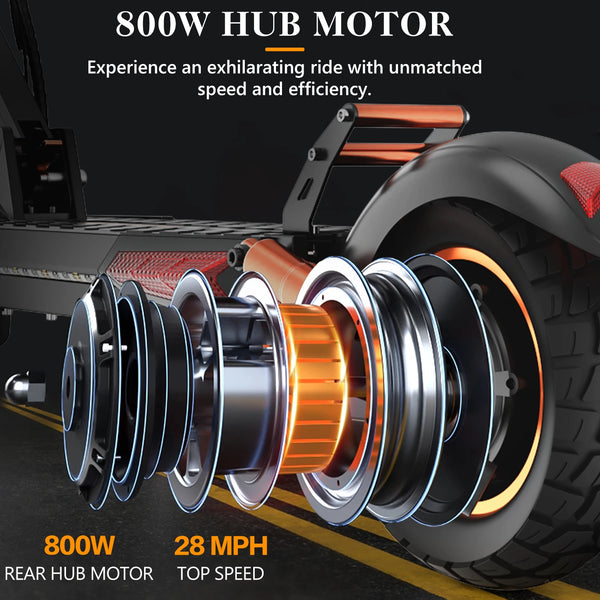 IENYRID M4 Pro S+Electric Scooter 800W Motor 48V 12.5AH Battery 10"Tire Escooter 45km/h Max 40-50KM Range Disc Brake LCD Display