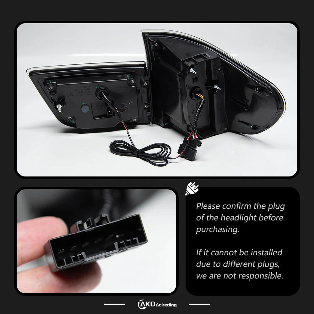 AKD Tail Lamp for BMW X5 E70 LED Tail Light 2007-2013 E70 Rear Fog Brake Turn Signal Automotive Accessories