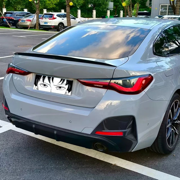 1 Pcs Car ABS Universal 1.2M BlackSpoiler  Accessory Car Spoiler Soft Auto Rear Roof Trunk Spoiler Rear Wing Lip Trim Sticker