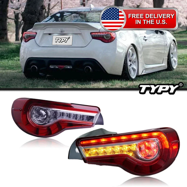 TYPY Car Light For Toyota 86 / Subaru BRZ 2013-2020 Scion FR-S 2013-2016 DRL Sequential Turn Signal Taillight Auto Accessories