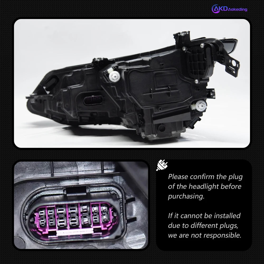 For VW Golf 8 mk8 Headlights 2021-2024 DRL Day Running Light LED Bi Xenon Bulb Fog Lights Car Accessory golf7 MK7 Head Lamp