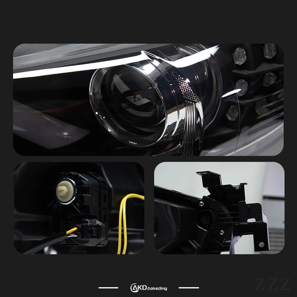 AKD Car Styling for Mazda 6 Headlights 2015 Mazda6 Atenza LED Headlight Mustan Design DRL Bi Xenon Lens High Low Beam Parking