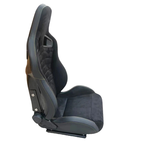 Customizable racing seats High quality Universal Slider Black Suede Fiberglass Back Bucket Racing Seats