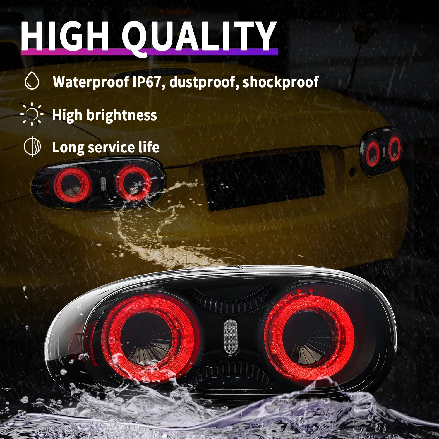 NC LED Tail Lights For Mazda MX-5 MX5 NC2 NC3 2008-2015 Tail Lights Rear Fog Lamp Brake + Reverse Lights Sequential Turn Signal