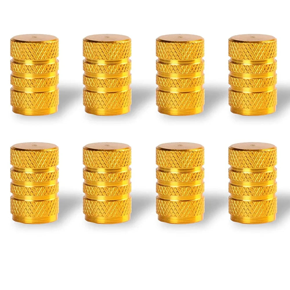 8Pc Tire Valve Caps Tyre Rim Stem Cover Dust Proof Auto Wheel Cap Aluminum Alloy Nipple Caps for Cars and Motorcycles Bikes