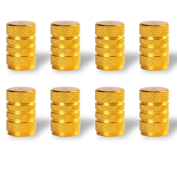 8Pc Tire Valve Caps Tyre Rim Stem Cover Dust Proof Auto Wheel Cap Aluminum Alloy Nipple Caps for Cars and Motorcycles Bikes