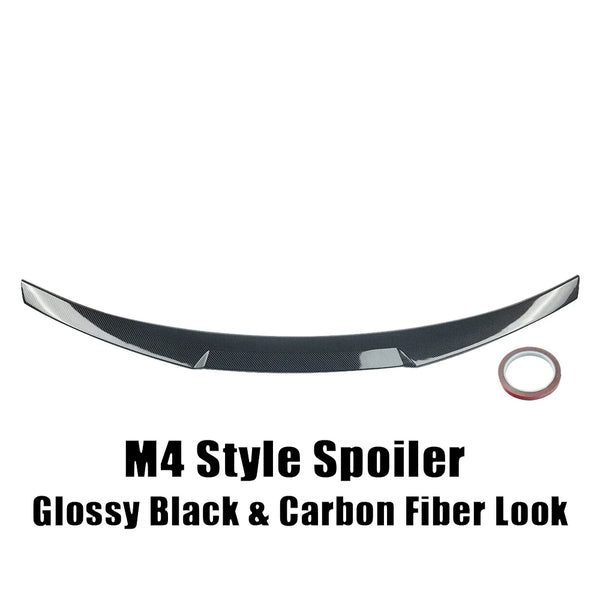 XVIP Fiber M4 Style Car Rear Trunk Spoiler Wing Lip For BMW 2 Series F22 F87 2014-20 M2 Gloss Spoiler Accessories Exterior Wings