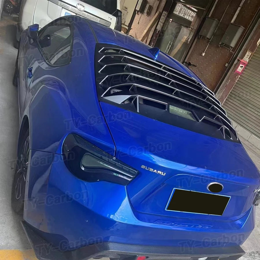 For Toyota GT86 Subaru BRZ Air Outlet Diffuser Back Shutter Car Rear Window Louver Top Wing Spoiler Rear Sun Shade Blinds 13-19