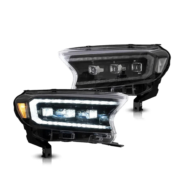Auto Parts LED Head Lamps Car Headlights Assembly Front Lamp 2015-2018 2019 2020 w/Sequential Turn Signal For Ford Ranger T6 T7